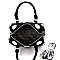 80979P-LP Polka Dot Print Small Boston Satchel