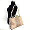 Classy Style Lizard Skin Print Satchel/Shoulder Bag