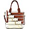 2 Tone Boutique Fashion Tote