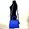 Triangular Logo Multi-Compartments Satchel SET With Wallet