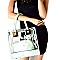81471-LP Hardware Accent Clear 2 in 1 Tote