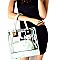 Hardware Accent Clear 2 in 1 Tote