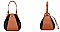 2 in 1 Drawing Hobo Bag With Wallet