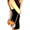 Plaid Print Belted Medium Flap Satchel Shoulder Bag MH-8512C