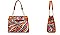 3 in 1 Zebra Satchel Wallet Set