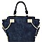 87012-LP Chain Accent 2 Way Wing Satchel