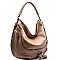 87065-LP Tassel Accent Whip-stitched Hobo