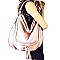 87065-LP Tassel Accent Whip-stitched Hobo