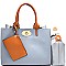 87193-LP Turn-lock Button 2 in 1 2 Tone Tote