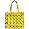 87221-LP Geometry Patchwork Light-weight Shopper Tote