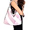 87252-LP Diagonal Stripe Print 2 Way Hobo