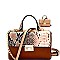 87376-LP Snake Print Two-Faced Cross Body