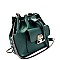 87377-LP Drawstring Chain Bucket Shoulder Bag