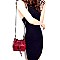 87377-LP Drawstring Chain Bucket Shoulder Bag