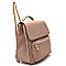 87389A-LP Chain Strap Fashion Flap Backpack