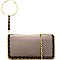 87451-LP Ring Handle Chain Accent Versatile Shoulder Bag