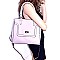 87520A-LP Flip-Lock Accent 2-Way Structured Satchel