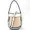 Trendy Woven Barrel-Shaped Shoulder Bag MH-87543