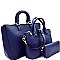 Handle Accent Two-Tone 3 in 1 Satchel Value SET MH-87787