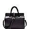 Croco Print Leatherette Boxy 2Way Bag