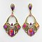 2in1 Ethnic Beaded Necklace-Earring Set