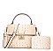 2 in 1 Crocodile Medium Flap Shoulder Bag Wallet Set