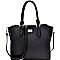 Turn-Lock Accent 3-Compartment Wing Satchel MH-87837