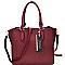 Turn-Lock Accent 3-Compartment Wing Satchel MH-87837