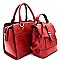 Structured 2 in 1 Satchel Backpack SET MH-87847