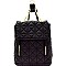 Chain Accent Quilted Fashion Backpack MH-87882