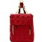 Chain Accent Quilted Fashion Backpack MH-87882