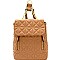 Chain Accent Quilted Fashion Backpack MH-87882