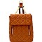 Chain Accent Quilted Fashion Backpack MH-87882