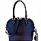 Ostrich Print Classy Dome Satchel SET MH-87940