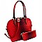 Ostrich Print Classy Dome Satchel SET MH-87940