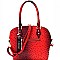 Ostrich Print Classy Dome Satchel SET MH-87940