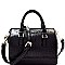 Ostrich Embossed Medium 2-Way Boston Satchel MH-87950