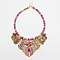 2in1 Ethnic Beaded Necklace-Earring Set