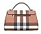 2 in 1 Plaid Pad-Lock Monogram Satchel Set