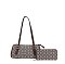 2-in-1 Oval Monogram Satchel / Shoulder Bag