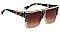 PACK OF 12 ACCENTED SQUARE POLYMER SUNGLASSES