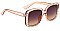 PACK OF 12 HAUTE COUTURE SQUARE CRYSTAL POLYMER FRAME SUNGLASSES