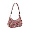 2-IN-1 Oval Cherry Print Satchel Wallet Set