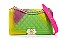 QUILTED MULTI COLOR JELLY SHOULDER BAG