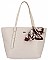 David Jones Paris Woven Scarfed Tote Bag