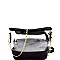 9001D Transparent Clear 2 in 1 Cross Body with Glittery Pouch