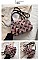 CHIC ANIMAL PRINT FUR CROSS BODY BAG