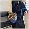 DRAW STRING LEOPARD PRINT BUCKET BAG