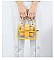 Buckle Accent Clear Transparent 2 in 1 Shoulder Satchel Bag