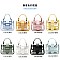 Buckle Accent Clear Transparent 2 in 1 Shoulder Satchel Bag